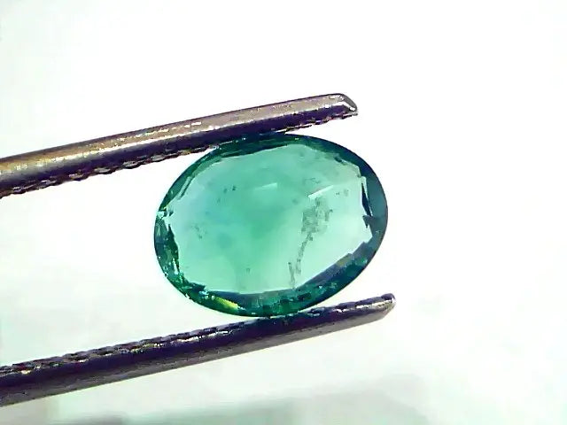 1.74 Ct IGI Certified Untreated Natural Zambian Emerald Gemstone AAA