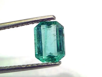 1.75 Ct GII Certified Untreated Natural Zambian Emerald Gemstone AAAAA