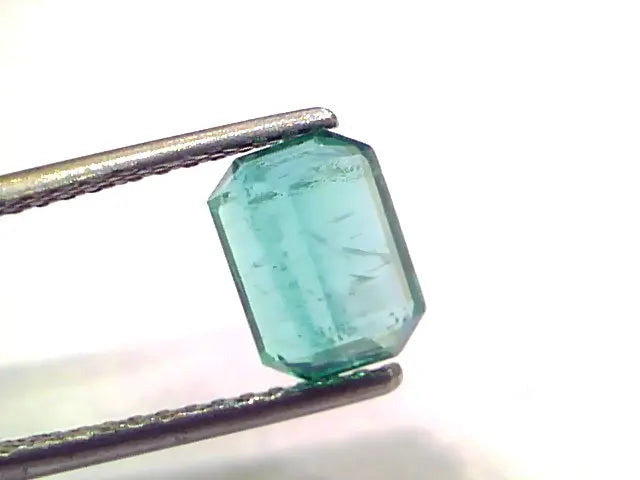 1.75 Ct GII Certified Untreated Natural Zambian Emerald Gemstone AAAAA