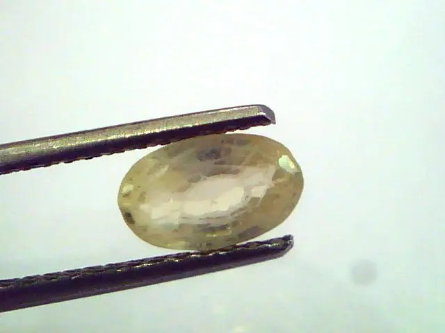 1.75 Ct Unheated Untreated Natural Ceylon Yellow Sapphire Pukhraj