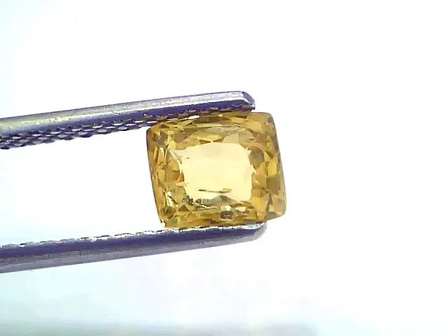 1.82 Ct Certified Unheated Untreated Natural Ceylon Yellow Sapphire