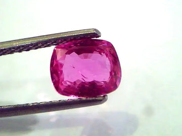 1.78 Ct 3 Rt Certified Unheated Untreated Natural Madagaskar Ruby Gem