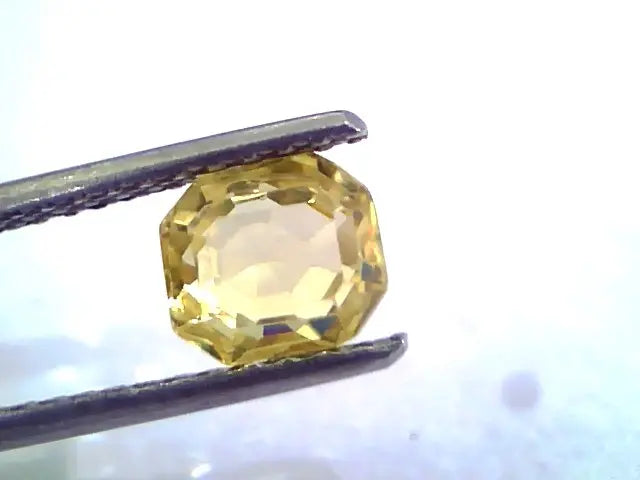 1.81 Ct Unheated Untreated Natural Ceylon Yellow Sapphire/Pukhraj