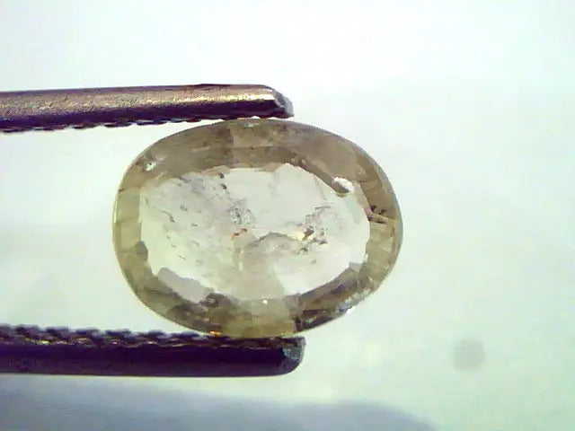 1.79 Ct Unheated Untreated Natural Ceylon Yellow Sapphire Pukhraj