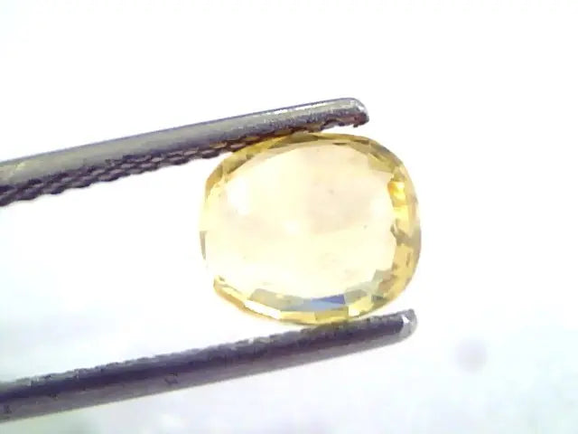 1.80 Ct Unheated Untreated Natural Ceylon Yellow Sapphire/Pukhraj