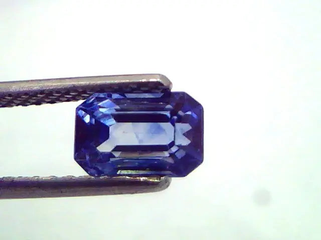 1.80 Ct Emerald Cut Unheated Natural Ceylon Blue Sapphire AAAA