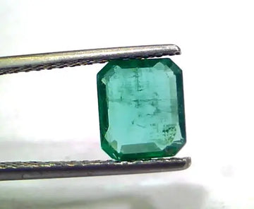 1.80 Ct Untreated Natural Zambian Emerald Gemstone Panna Gems AAAAA