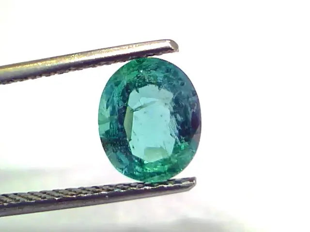 1.80 Ct GII Certified Untreated Natural Zambian Emerald Gemstone AA