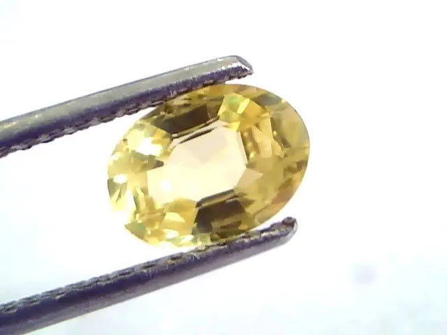 1.82 Ct Unheated Untreated Natural Ceylon Yellow Sapphire/Pukhraj