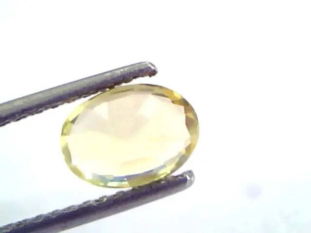 1.82 Ct Unheated Untreated Natural Ceylon Yellow Sapphire/Pukhraj