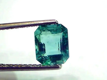 1.81 Ct IGI Certified Untreated Natural Zambian Emerald Gemstone AAA