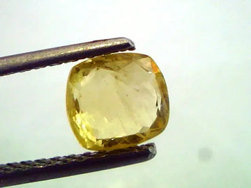 1.82 Ct Unheated Untreted Natural Ceylon Yellow Sapphire/Pukhraj