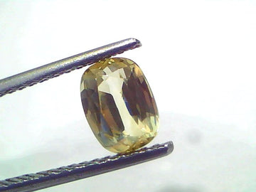 1.82 Ct Certified Unheated Natural Ceylon Yellow Sapphire Pukhraj – 2.00 Ratti