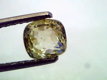 1.82 Ct Unheated Untreated Natural Yellow Sapphire Pukhraj