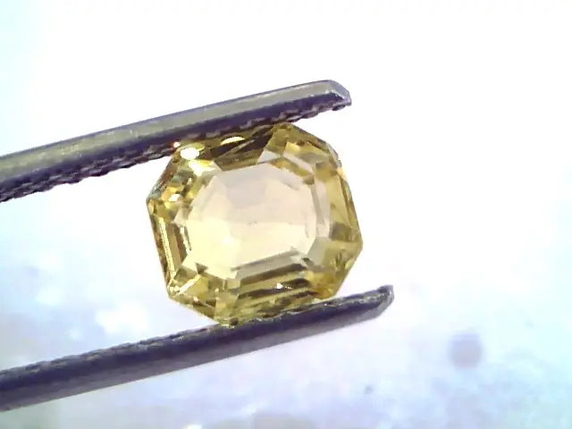 1.86 Ct Unheated Untreated Natural Ceylon Yellow Sapphire/Pukhraj