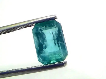 1.91 Ct Certified Untreated Natural Zambian Emerald Panna Gemstone