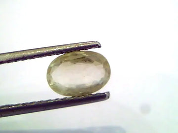 1.83 Ct Unheated Untreated Natural Ceylon Yellow Sapphire Pukhraj