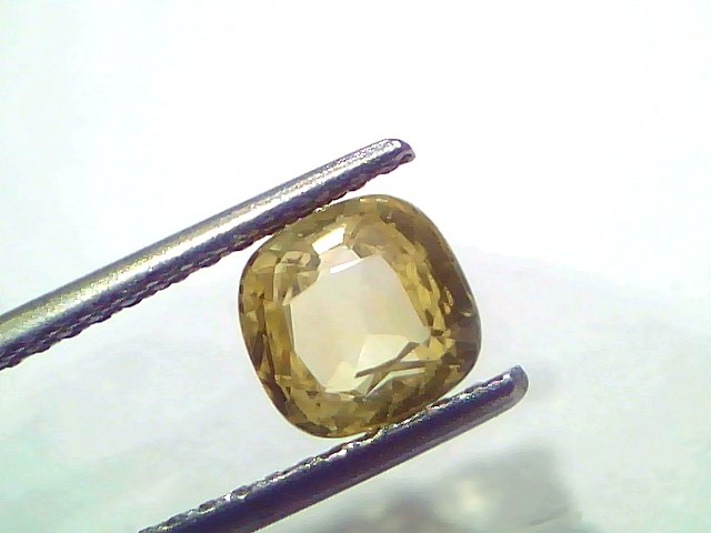 1.85 Ct Certified Unheated Natural Ceylon Yellow Sapphire Pukhraj – 2.03 Ratti