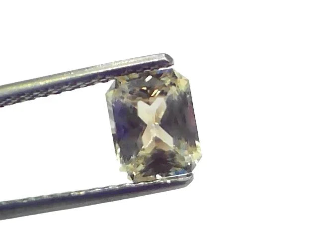 1.87 Ct Certified Unheated Untreated Natural Ceylon Yellow Sapphire - Venus Gems