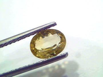 1.87 Ct Certified Unheated Natural Ceylon Yellow Sapphire Pukhraj – 2.05 Ratti