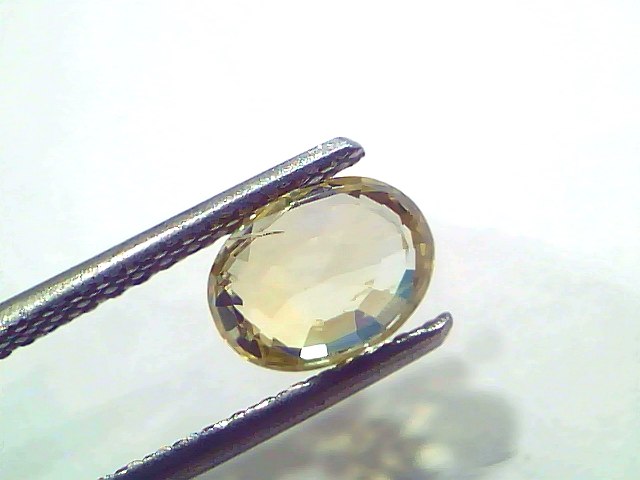 1.87 Ct Certified Unheated Natural Ceylon Yellow Sapphire Pukhraj – 2.05 Ratti