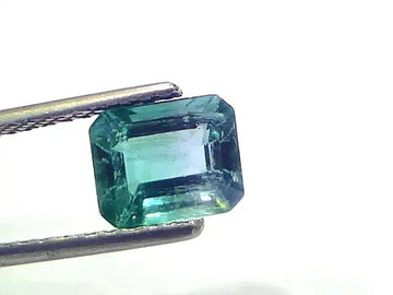 1.88 Ct Certified Untreated Natural Zambian Emerald Gemstone Panna