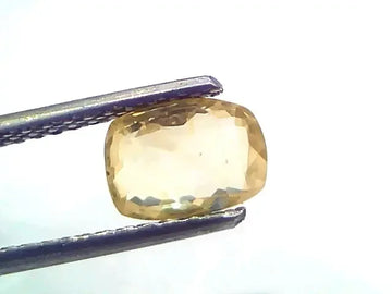 1.93 Ct Certified Unheated Untreated Natural Ceylon Yellow Sapphire - Venus Gems