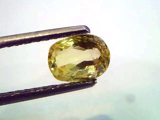 1.9 Ct Unheated Untreated Natural Ceylon Yellow Sapphire/Pukhraj