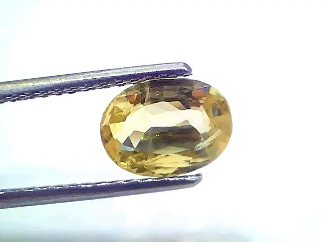 2.05 Ct Certified Unheated Untreated Natural Ceylon Yellow Sapphire