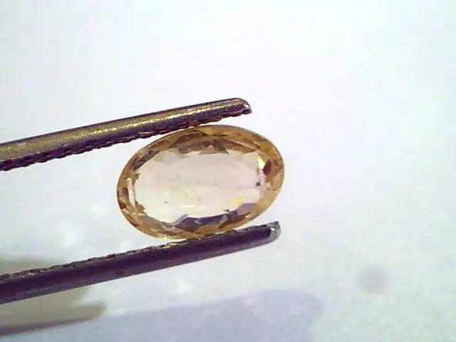 1.90 Ct Unheated Untreated Natural Ceylon Yellow Sapphire Pukhraj