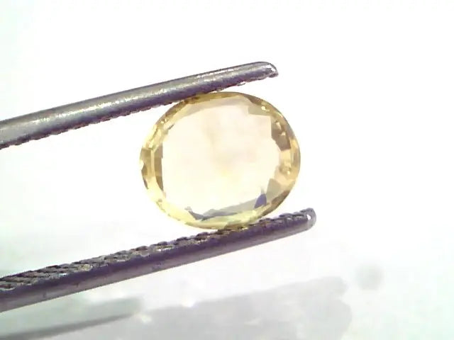 2.01 Ct Unheated Untreated Natural Ceylon Yellow Sapphire Pukhraj
