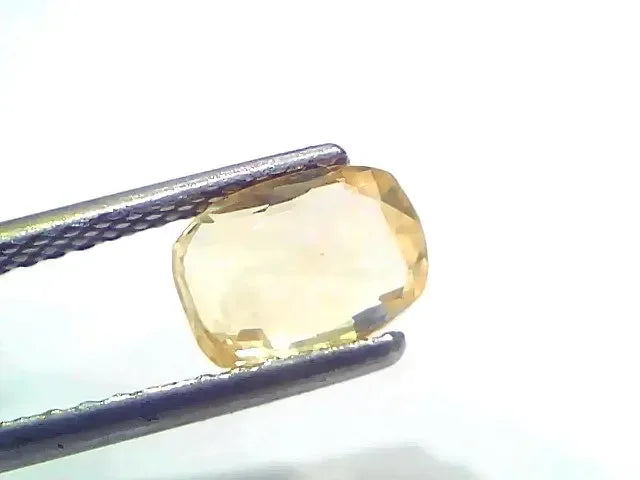 1.93 Ct Certified Unheated Untreated Natural Ceylon Yellow Sapphire - Venus Gems