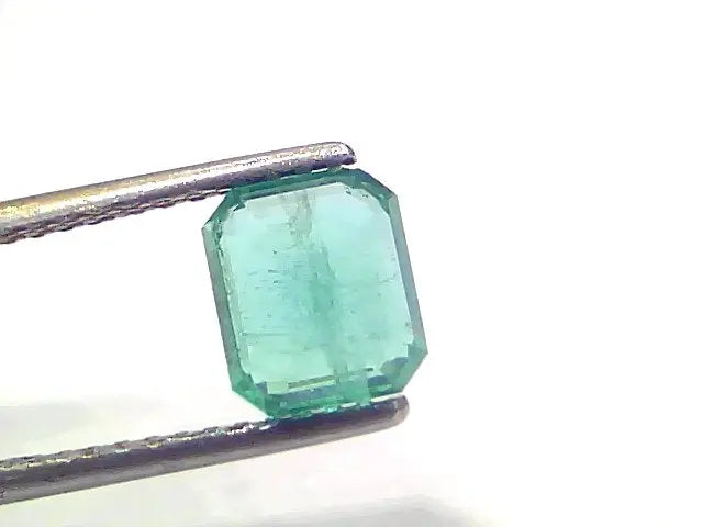 1.91 Ct GII Certified Untreated Natural Zambian Emerald Gemstone
