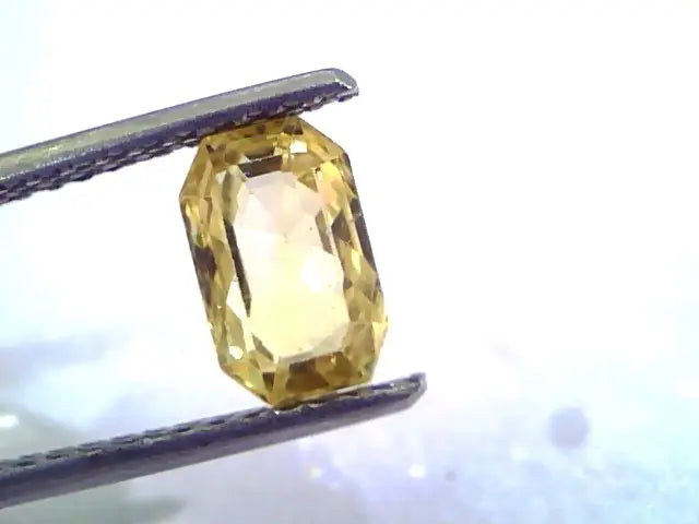 1.92 Ct Unheated Untreated Natural Ceylon Yellow Sapphire/Pukhraj
