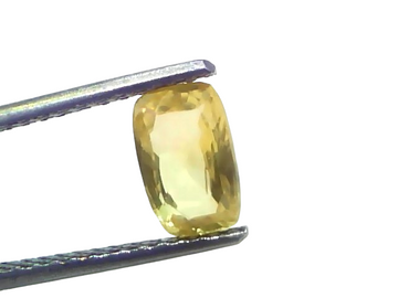 1.91 Ct Certified Unheated Untreated Natural Ceylon Yellow Sapphire
