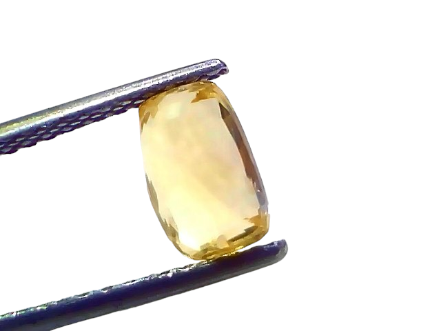 1.91 Ct Certified Unheated Untreated Natural Ceylon Yellow Sapphire