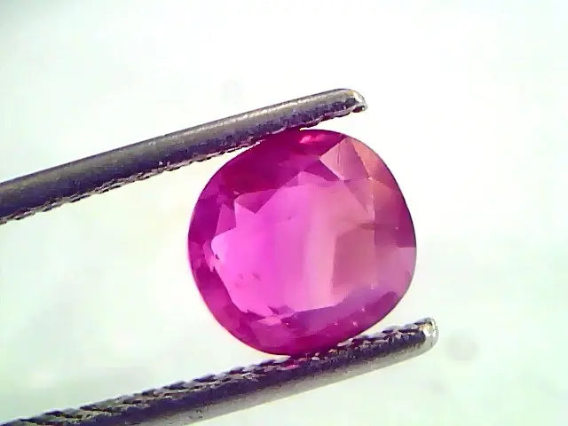 1.92 Ct Unheated Untreated Natural Old Burma Ruby Gemstone *Rare*