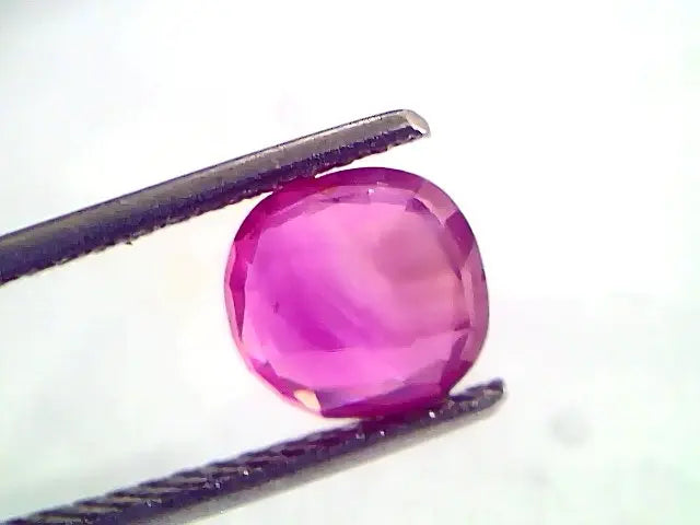 1.92 Ct Unheated Untreated Natural Old Burma Ruby Gemstone *Rare*