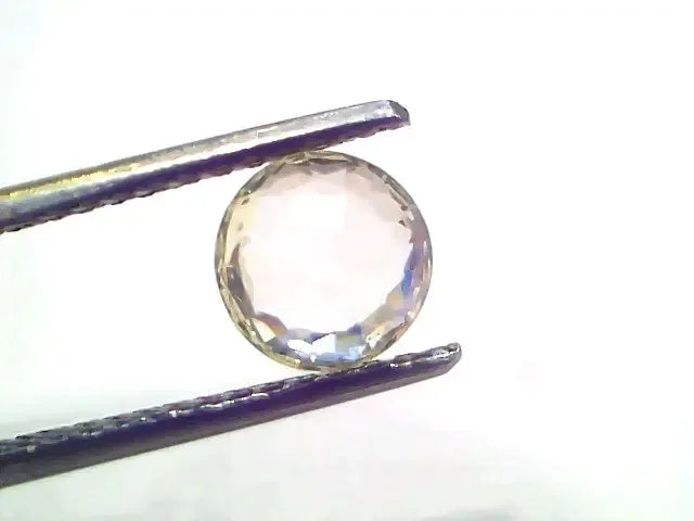 1.94 Ct Certified Unheated Untreated Natural Ceylon White Sapphire - Venus Gems