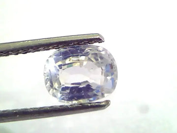 1.92 Ct Unheated Untreated Natural White Sapphire Safed Pukhraj