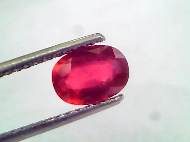 1.95 Ct Natural Ruby Gemstone Manek Gem for Sun (Heated)