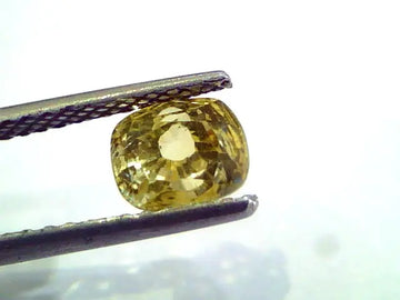 1.92 Ct Unheated Untreated Natural Ceylon Yellow Sapphire Gems