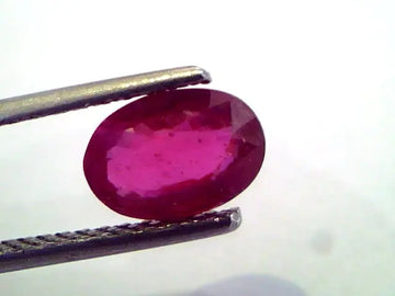 1.98 Ct Natural Ruby Gemstone Manek Gem for Sun (Heated)