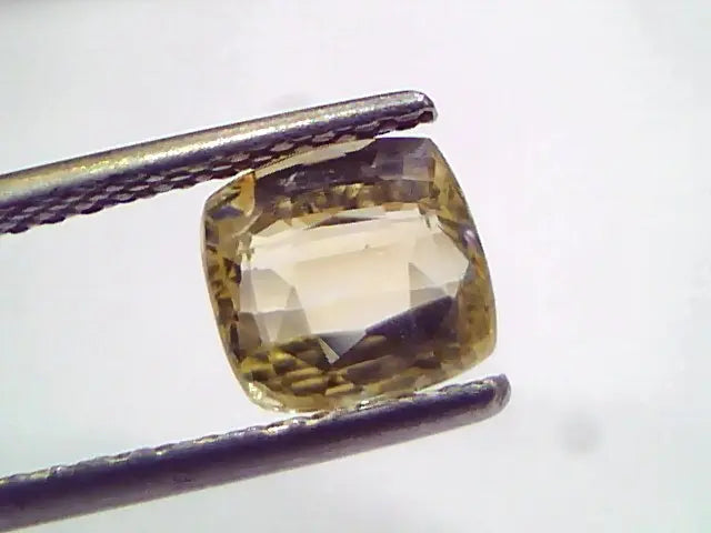 2.02 Ct Unheated Untreated Natural Ceylon Yellow Sapphire Gemstone