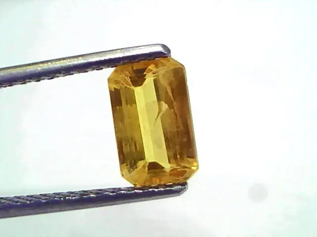 2.02 Ct Natural Yellow Sapphire Pukhraj Jupiter Gemstone (Heated)