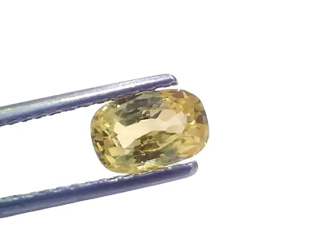 1.95 Ct GII Certified Unheated Untreated Natural Ceylon Yellow Sapphire - Venus Gems