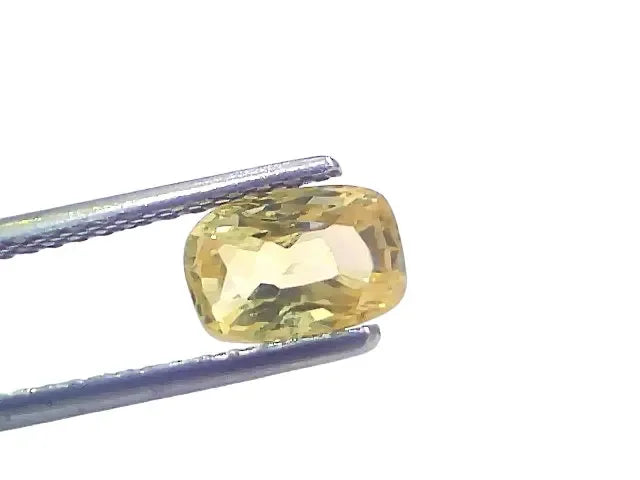 1.95 Ct GII Certified Unheated Untreated Natural Ceylon Yellow Sapphire - Venus Gems