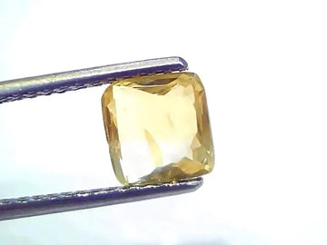 2.04 Ct Certified Unheated Untreated Natural Ceylon Yellow Sapphire