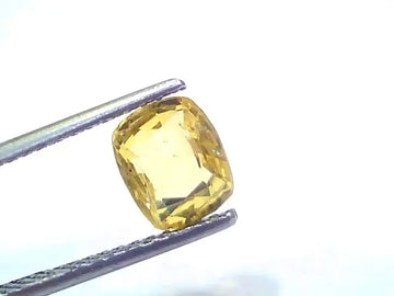 1.97 Ct Certified Unheated Untreated Natural Ceylon Yellow Sapphire
