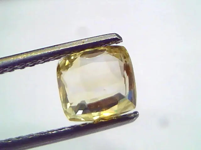 2.02 Ct Unheated Untreated Natural Ceylon Yellow Sapphire Gemstone